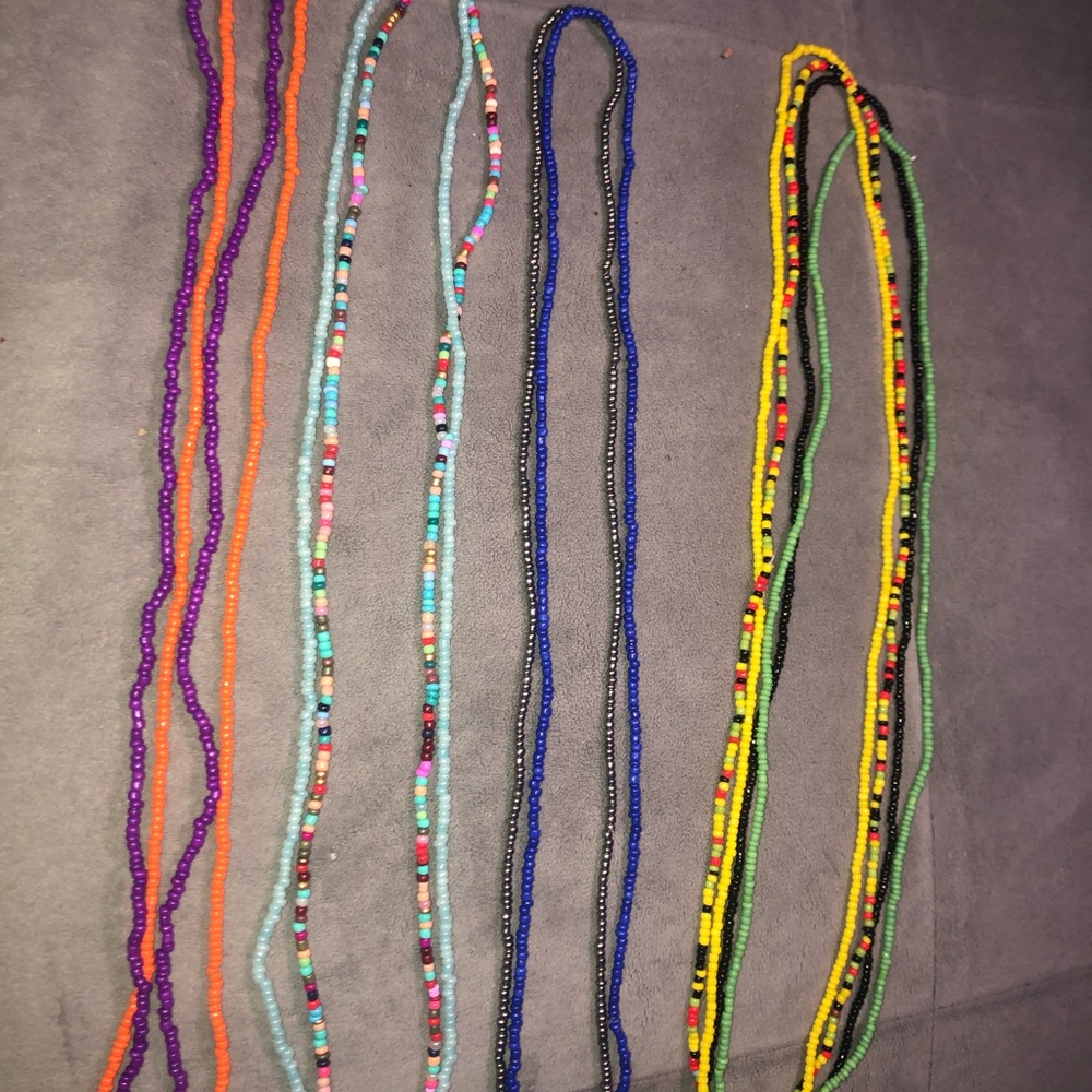 Waist beads multi colored one size fits most